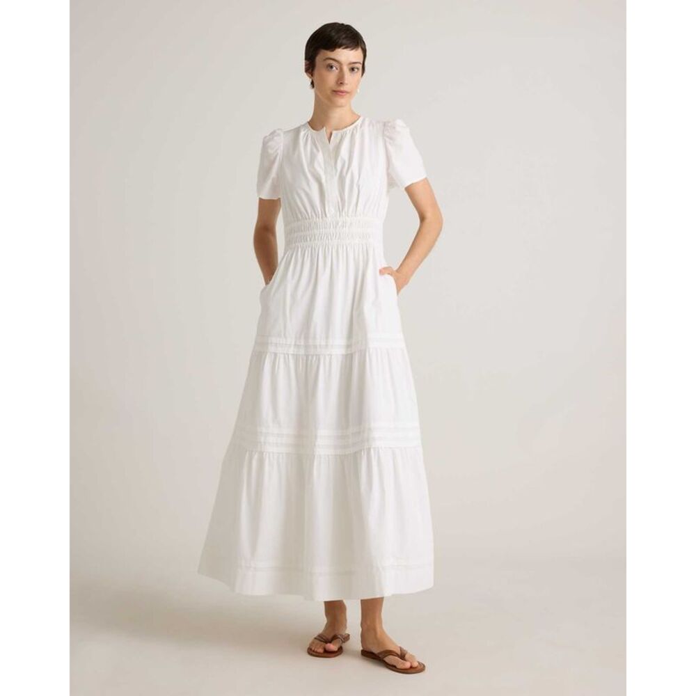 Quince White Maxi Dress